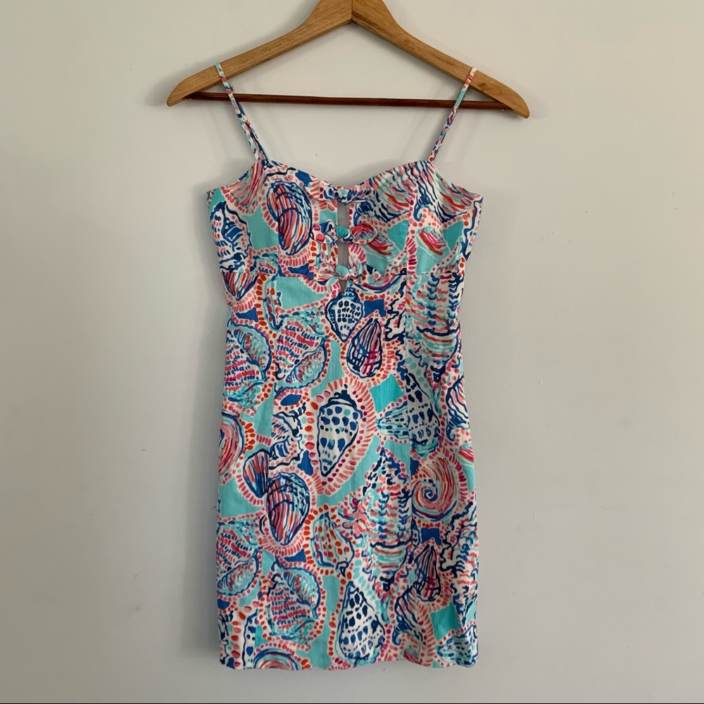 Lilly Pulitzer Petra dress shell me about it sz 0